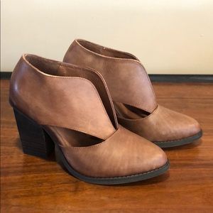 Jeffrey Campbell Deep V Leather Bootie Free People
